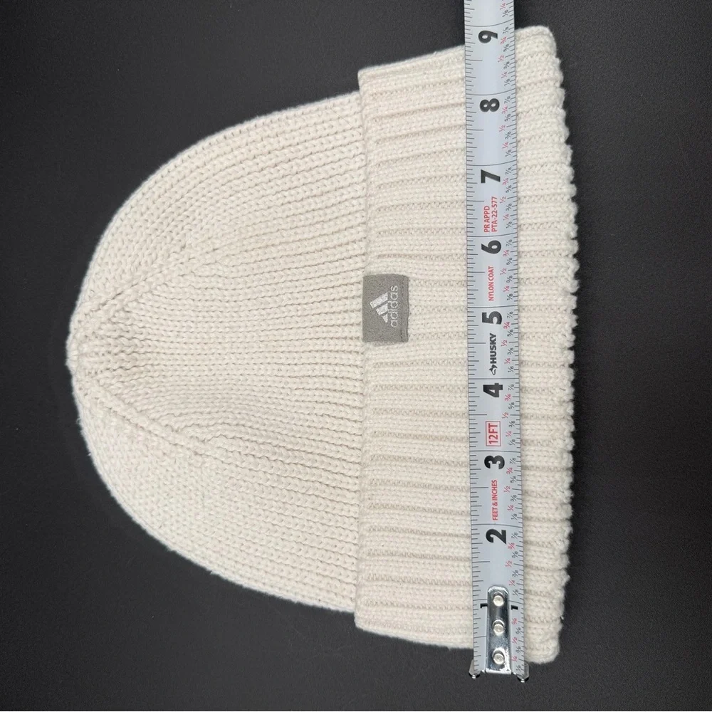 Adidas Classic White Knit Hat - Picture 5 of 7